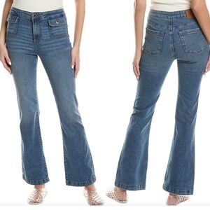 Karl Lagerfeld Women's Classic Blue Bootcut Jeans